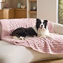 Bedsure ComfyFleece® Waterproof Dog Blankets for Large Dogs,50x60