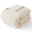 Bedsure ComfyFleece® Waterproof Dog Blankets for Small Dogs,25x35 Cream