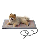 Bedsure Heated Cat Bed, Outdoor Heating Pad for Cats, 25.5"x15.7", Grey