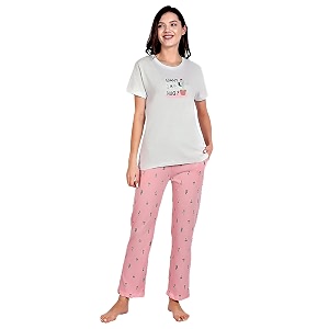 Bedtime Story Cotton Night Suit for Women