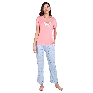 Bedtime Story Cotton Night Suit for Women