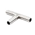 Beduan Stainless Steel 3/8" Hose Barb 3 Way Tee T Shape Barbed