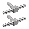 Beduan Stainless Steel 5/32" Hose Barb 3 Way Tee T Shape Barbed (Pack of 2)