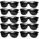 Bedwina Black Sunglasses Bulk - Premium Retro Party Sunglasses for Birthdays, Weddings, Bachelorette, Photo Booth Prop