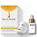 Bee &amp; Beauty Bio-Collagen Deep Mask and Hydra Bee Face Serum Combo - 30ml | Deep Skin Hydrating, Nourishing &amp; Moisturizing Serum With Natural Extracts | For All Skin Types | Improves Skin Barrier