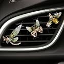 Bee Butterfly Dragonfly Car Aromatherapy Diffusers - 3 Pcs Green Vent Clip Car Decoration & Interior Decor Accessories
