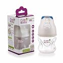 BeeBaby Comfort Slim-Neck Baby Feeding Bottle – Anti-Colic, 100% BPA Free Silicone Nipple, Regular Neck – Infant &amp; Toddler Newborn Feeding, Blue (60 ML)