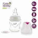 BeeBaby Comfort Regular/Slim Neck Baby Feeding Bottle with Anti-Colic Silicone Nipple. Infants, Toddlers, New Born. 100% BPA Free. (60 ML, Pink, 2)