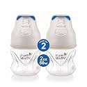 BeeBaby Comfort Regular/Slim Neck Baby Feeding Bottle with Anti-Colic Silicone Nipple. Infants, Toddlers, New Born. 100% BPA Free. (60 ML, Blue, 2)