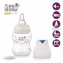 BeeBaby Comfort Regular/Slim Neck Baby Feeding Bottle with Anti-Colic Silicone Nipple. Infants, Toddlers, New Born. 100% BPA Free. (120 ML, Blue, 2)