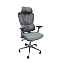 Beeds Ergonomic Office Chair with Adjustable Armrests Mesh Back Cushioned Seat Swivel Wheels for Desk Work Home Office Conference Room Support Comfort