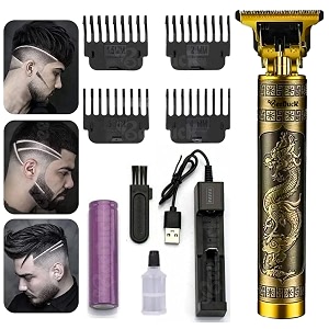 beeduck trimmer for men beard mustache head body grooming professional hair clipper rechargeable hair trimmer close cut precise hair machine body trimmer gold