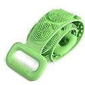 BeeDuck Silicone Back Scrubber Bath Belt Double-Sided Massage Body Brush Shower Exfoliating Belt Removes Bath Towel, Cleaning Tools for Men and Women