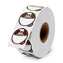 Beef Food Labels 1" Dot Blank Sticker Labels 1000 pcs