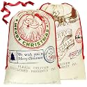 BeeGreen Santa Claus Large Christmas Gift Bags Santa Sack Drawstring Gift Bags 2 Pack Large 27.6“ x 42“, Giant Reusable Gift Bag for Holiday Presents Birthday Gift Party Favor Wrapping Candy Bag