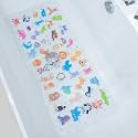 BEEHOMEE Kids Bath Mat for Tub, Non-Slip Toddler Bathtub Mat (Zoo)