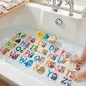 BEEHOMEE Kids Bath Mat for Tub, Non-Slip Toddler Bathtub Mat(Cute Animals)