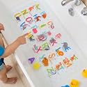 BEEHOMEE Kids Bath Mat for Tub, Non-Slip Toddler Bathtub Mat (Alphabet)