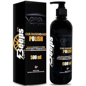 car dashboard dresser 500 ml  restores gloss and shine on dashboard and other plastic parts  protection from uv rays and fading