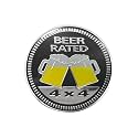 GLSOWEE Beer Badge Rated Car Emblem, 4 x 4 3D Metal Car Badge Decal Sticker