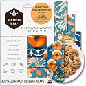 Beeswax Wraps for Food - The Kitchen Collection - Organic Cotton Beeswax Wrap - Reusable Beeswax Food Wrap - Plastic Wrap/Sandwich Bags Alternative - 4 Pack, S, M, L &amp; XL