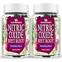 Beet Root Gummies 6000mg – Nitric Oxide Supplement with Grapeseed, Pomegranate, Vitamin C & B12 - Sugar-Free Mixed Berry Flavor – 60 Gummies (2 Bottles)