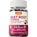 Beet Root Gummies-Organic Beets Supplements with Beetroot Extract, Grape Seed, Black Pepper &amp;VC for Blood Pressure Support, Nitric Oxide, Heart Health &amp; Energy-Mixed Berry Flavor 90 Beet Gummies