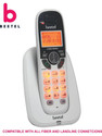 Beetel X70 2.4GHz Digital Cordless Phone Cordless Landline Phone with Answering Machine (White)