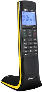 beetel x95 cordless landline phone with answering machine yellow