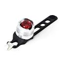 Beetle Cycling Rear Light, Silver, Metal Body, 3 Modes, Water Resistant Design, Bright and Focused Light Beam