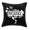 Beetlejuice Sandworm Bedding Super Soft Plush Square Decorative Pillow, 18 in, (Officially Licensed Product) By Franco Collectibles