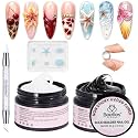 Beetles 3D Gel Nail Art, 2 Pcs Clear & White with Sculpting Pen and 3D Mold
