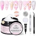 Beetles 3D Gel Nail Art, 30g White Solid Builder Nail Gel & Sculpting Pen