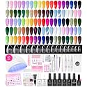 Beetles 85 Pcs Gel Nail Polish Kit with U V Light -35 Colors Gel Polish Kit
