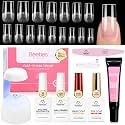 Beetles Flat-X Medium Square Gel Nail Extension Kit, 320 Tips, 16 Sizes
