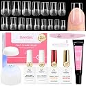 Beetles Flat-X Short Square Gel Nail Extension Kit, 320 Tips, 16 Sizes