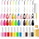 Beetles Gel Liner Nail Polish Set- 12 Colors 2 IN 1 Gel Nail Polish