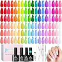 Beetles Gel Nail Polish Set, 36 Colors Neon Pastel Rainbow Bright