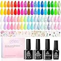 Beetles Gel Nail Polish Set with Base Top Coat Foil Glue Floral Gel Polish