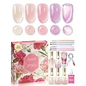 Beetles Petalled Grace Gel Nail Polish Kit, 4 Sheer Colors and 1 Cat Eye