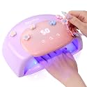 Beetles UV Nail Lamp, Digital Display 3 Timer Gel Nail Light, Candy Purple