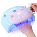 Beetles UV Nail Lamp, Digital Display 3 Timer Gel Nail Light, Candy Blue