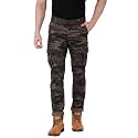 BEEVEE Mens Camouflage Fixed Waist Cargo with