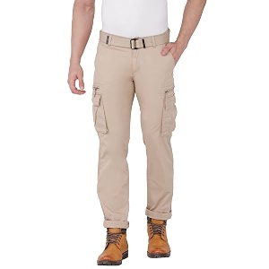 BEEVEE Mens Fixed Waist Cargo Pant with