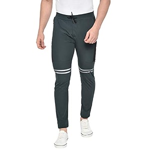 BEEVEE Mens Forest Green 4way Stretch Elasticated