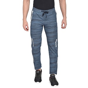 BEEVEE Mens Navy Printed Stretch Elasticated Knits