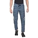 BEEVEE Mens Navy Printed Stretch Elasticated Knits