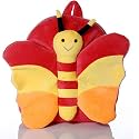BeeWee® - Plush Soft Butterfly Bag Backpack 30 Cms (RED)