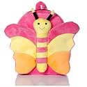 BeeWee® - Soft Bag Butterfly Plush Backpack Stuff Toys School Picnic for Toddler Babies Kids 2 to 6 Years Boys and Girls 30 Cms (Blue)