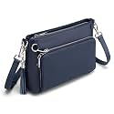 befen Anti Theft Genuine Leather Crossbody Bags for Women Built in Wallet